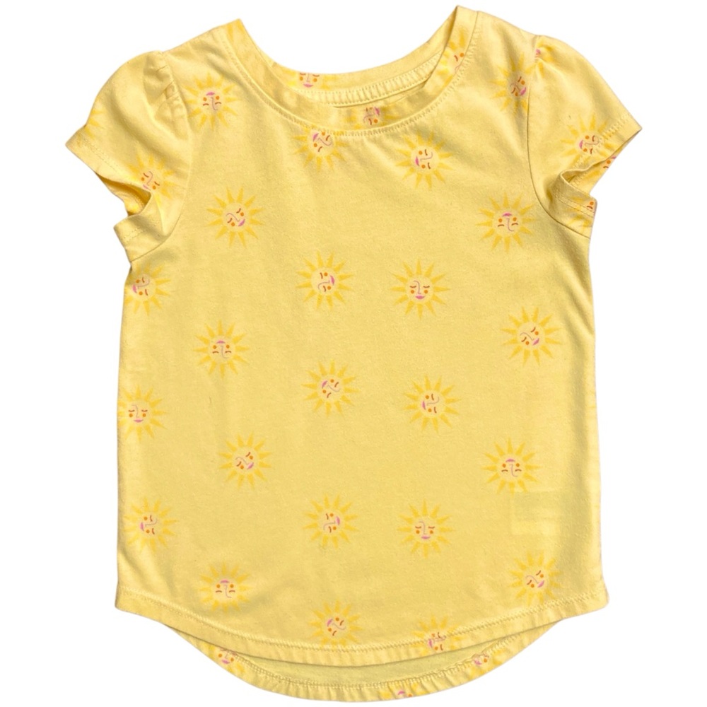 Cat & Jack 4T yellow sun tshirt